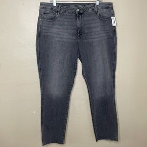 OLD NAVY Jeans Gray VINTAGE SLIM High Rise Secret Smooth Pockets Stretchy NWT 18